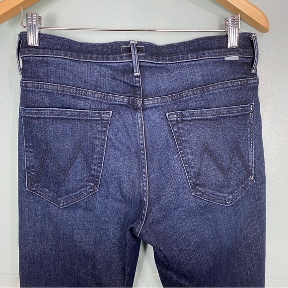 MOTHER The Stunner Ankle Step Fray Blue Sz 30 Raw Hem Jeans - Picture 8 of 9